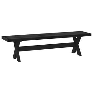vidaXL Banc de salle &agrave; manger NOAIN 180 x 41 x 45 cm Pin massif Noir