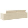 vidaXL Canap&eacute;-Lit 200cm Cr&egrave;me tissu