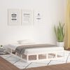 vidaXL Cadre de lit sans matelas blanc 140x190 cm bois massif