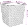 vidaXL Ensemble de bistro de jardin 5 pcs poly rotin et verre tremp&eacute;