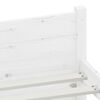 vidaXL Cadre de lit sans matelas blanc bois massif 90x190 cm