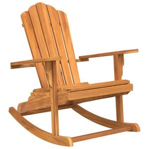 vidaXL Chaise &agrave; bascule de jardin Adirondack bois de teck massif