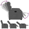 vidaXL Fauteuil inclinable Gris fonc&eacute; Tissu