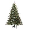 vidaXL Sapin de No&euml;l artificiel Vert 240 cm PVC, m&eacute;tal et plastique