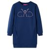 vidaXL Robe sweatshirt pour enfants bleu marine 104