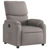 vidaXL Fauteuil inclinable &eacute;lectrique Taupe Tissu