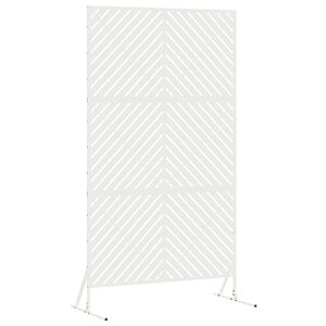 vidaXL &Eacute;cran de confidentialit&eacute; 100 x 50 x 180 cm Acier Blanc