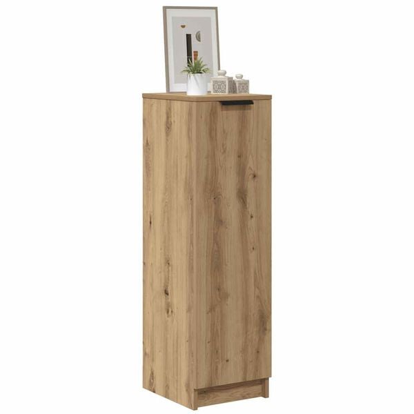 vidaXL Armoire &agrave; chaussures ch&ecirc;ne artisanal bois d'ing&eacute;nierie