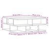vidaXL Table basse ch&ecirc;ne fum&eacute; 70x70x29 cm bois d'ing&eacute;nierie