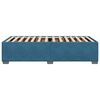 vidaXL Cadre de lit sans matelas bleu 100x200 cm velours