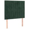 vidaXL Sommier &agrave; lattes de lit avec matelas Vert fonc&eacute; 100x200 cm