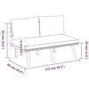 vidaXL Salon de jardin 9 pcs avec coussins Bois d'acacia solide