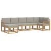 vidaXL Ensemble de canap&eacute;s d'ext&eacute;rieur 7 pc Blanc et gris clair
