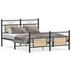 vidaXL Cadre de lit sans matelas ch&ecirc;ne sonoma 140x190 cm