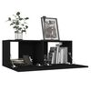 vidaXL Ensemble de meubles TV 6 pcs Noir Bois d'ing&eacute;nierie