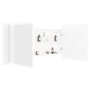 vidaXL Armoire salle de bain &agrave; miroir LED Blanc 100x12x45 cm Acrylique