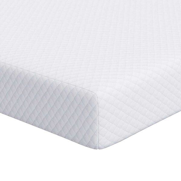 vidaXL Surmatelas Blanc 90 x 200 cm Tissu Jacquard