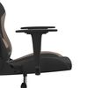 vidaXL Chaise de jeu de massage Noir et taupe Tissu