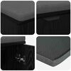 vidaXL Banc d'entr&eacute;e avec coussin Ch&ecirc;ne noir 80 x 46 x 46 cm