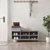 vidaXL Armoire &agrave; chaussures Sonoma gris 102x36x60 cm Bois d'ing&eacute;nierie