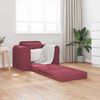 vidaXL Canap&eacute;-Lit Bordeaux 98 x 71 x 83 cm tissu