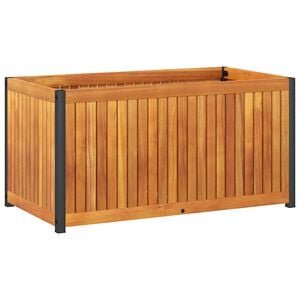 vidaXL Jardini&egrave;re 85x45x44 cm bois massif d'acacia et acier
