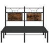 vidaXL Cadre de lit sans matelas ch&ecirc;ne fum&eacute; 120x200 cm bois ing&eacute;nierie