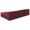 vidaXL Canap&eacute; modulaire 4 pcs Marron tissu