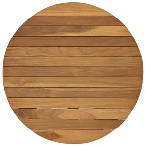 vidaXL Plateau de table &Oslash; 50 x 3,5 Rond Bois de teck massif Naturel