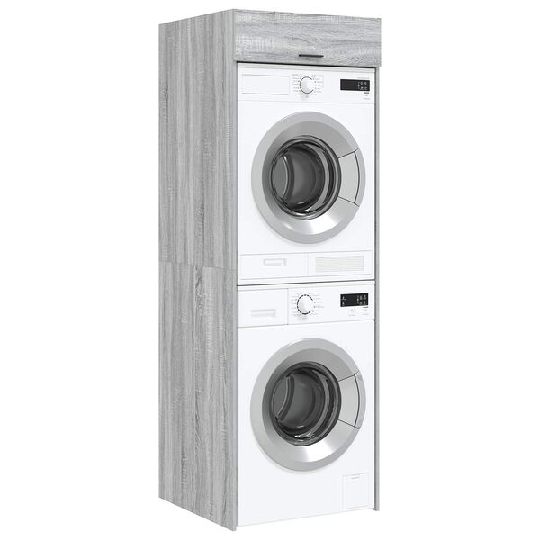 vidaXL Armoire pour machine &agrave; laver Gris Sonoma 67,5 x 68 x 200 cm