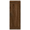 vidaXL Buffet haut Ch&ecirc;ne marron 34,5x34x180 cm Bois d'ing&eacute;nierie