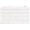 vidaXL Jardini&egrave;re blanc 80x80x49,5 cm bois de pin massif
