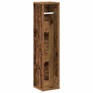 vidaXL Meuble de salle de bain avec porte-rouleau en bois ancien 20,5 x 20 x 90 cm