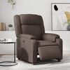 vidaXL Fauteuil inclinable &eacute;lectrique Marron Similicuir