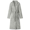 vidaXL Robe de bain sans capuche Gris s Flanelle