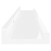 vidaXL &Eacute;tag&egrave;res murales 2 pcs Blanc brillant 60x9x3 cm