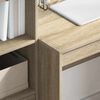 vidaXL Bureau avec tiroir 2 pcs Ch&ecirc;ne Sonoma