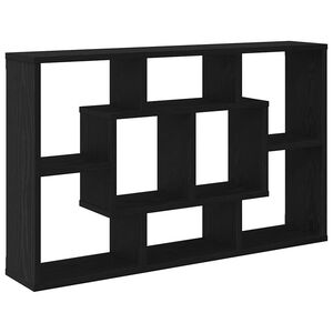 vidaXL Étagère Murale Chêne noir 85 x 16 x 52,5 cm Bois d'ingénierie