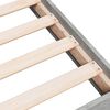 vidaXL Cadre de lit sans matelas gris b&eacute;ton 135x190 cm