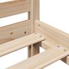 vidaXL Lit biblioth&egrave;que sans matelas 150x200 cm bois massif de pin