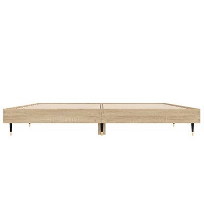 vidaXL Cadre de lit sans matelas chêne sonoma 140x190 cm