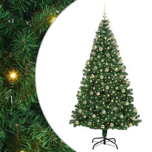 vidaXL Sapin de No&euml;l artificiel Vert 180 cm PVC, Acier et Plastique