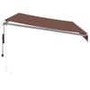 vidaXL Auvent r&eacute;tractable automatique marron 350x250 cm