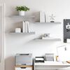 vidaXL &Eacute;tag&egrave;res murales flottantes 4 pcs gris b&eacute;ton 60x23,5x3,8 cm MDF