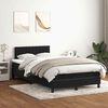 vidaXL Sommier &agrave; lattes de lit avec matelas et LED noir 120x220 cm velours