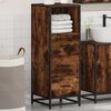 vidaXL Armoire de bain ch&ecirc;ne fum&eacute; 35x37,5x100cm bois d'ing&eacute;nierie