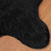 vidaXL Tapis en fausse Tafalla Noir 60 x 90 cm Polyester