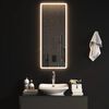vidaXL Miroir de salle de bain &agrave; LED 40x100 cm