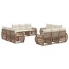 vidaXL Ensemble de canap&eacute; de jardin 12 pc Beige et blanc cr&egrave;me