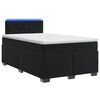 vidaXL Lit de box spring avec matelas et LED Noir 120 x 190 cm Velours